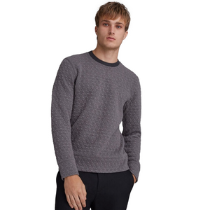 TRUTH by Republic - Club Monoco Deco Gray Quilted Sweatshirt Size L